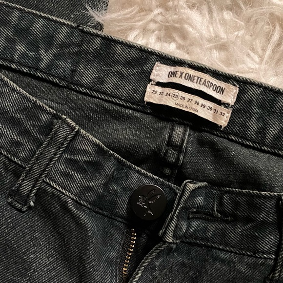 One Teaspoon | Zipper Cuff Black Freebirds - Picture 5 of 6